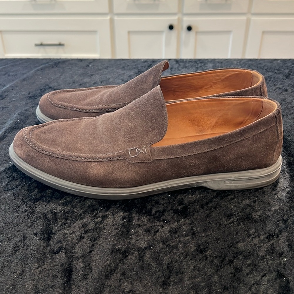 Peter Milar Dark Brown Suede Loafers Size 11. Lightly used.